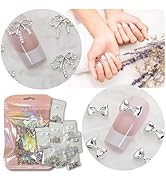 シルバーリボン型ネイルパーツセット シルバーリボン型ネイルパーツセット